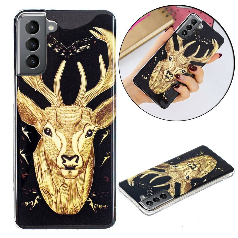 Kuori Samsung Galaxy S21 FE Fluoresoiva Majestic Deer