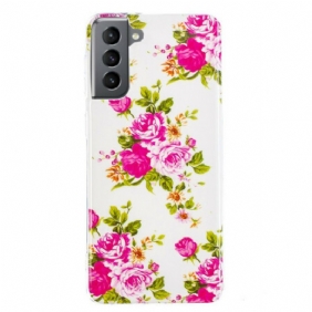 Kuori Samsung Galaxy S21 FE Fluoresoivat Liberty Flowers