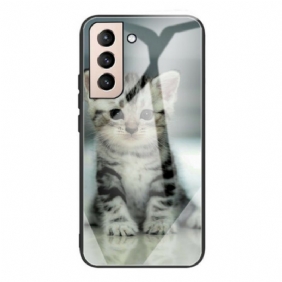 Kuori Samsung Galaxy S21 FE Kitten Karkaistu Lasi