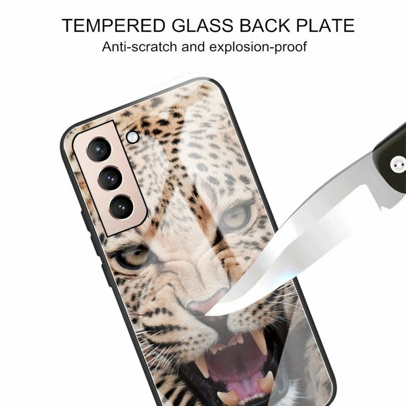 Kuori Samsung Galaxy S21 FE Leopard Karkaistu Lasi