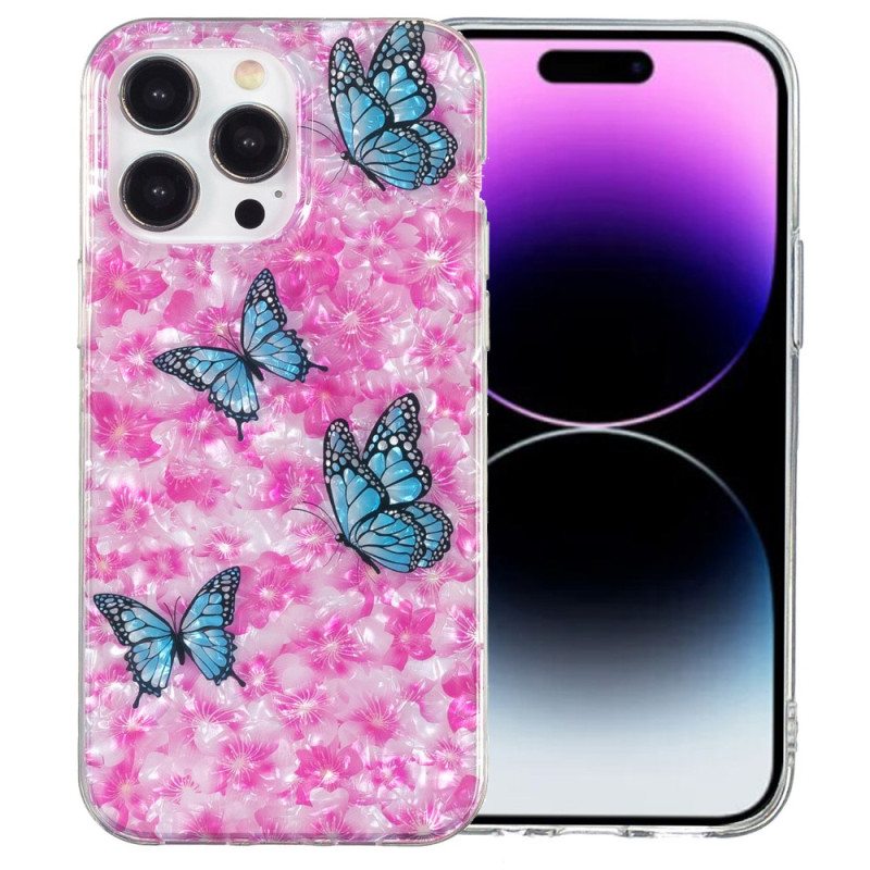 Case iPhone 15 Pro Max Kukkia Ja Perhosia