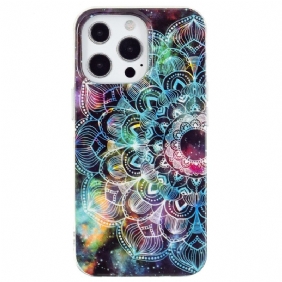 Kuori iPhone 15 Pro Max Fluoresoiva Mandala