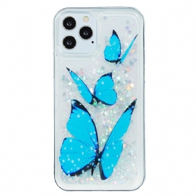 Kuori iPhone 15 Pro Max Perhoset Glitter