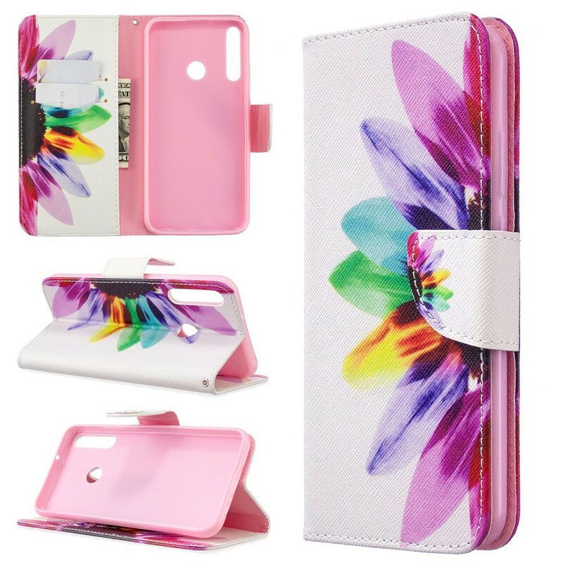 Flip Case Huawei Y7p Akvarelli Kukka