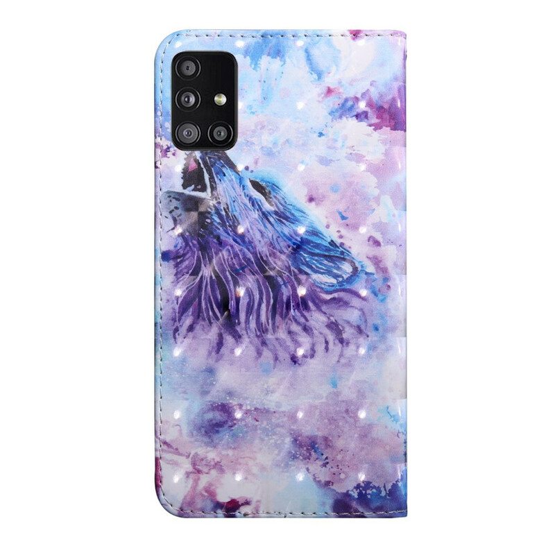 Flip Case Samsung Galaxy A51 5G Vesiväri Wolf