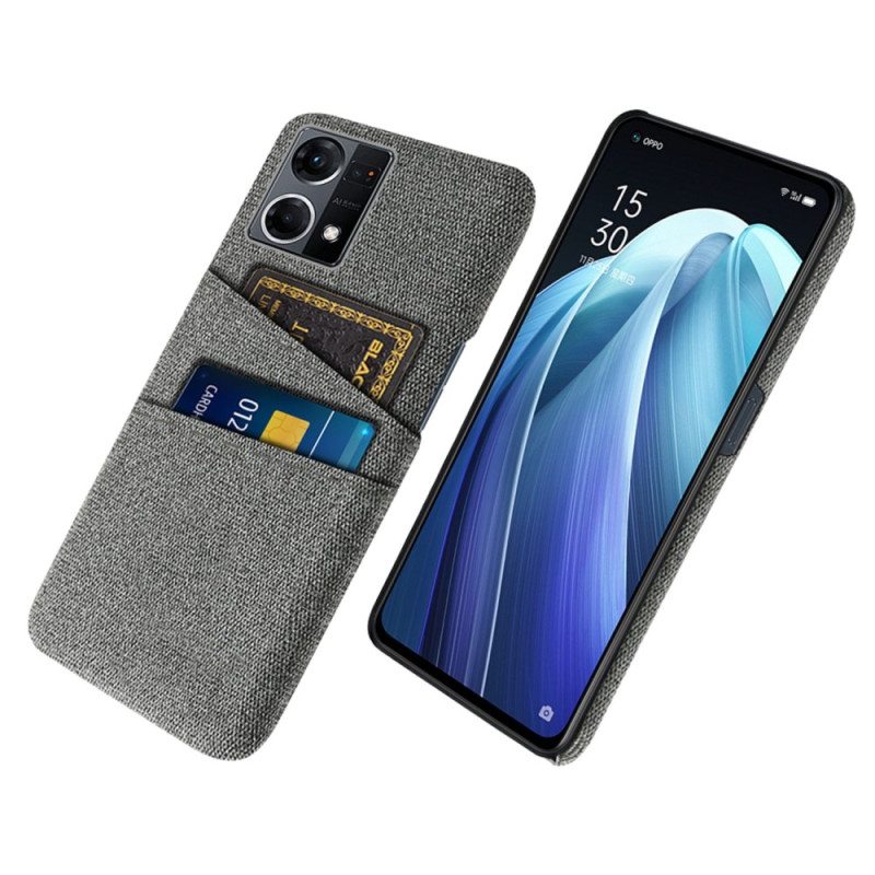 Case Oppo Reno 7 Kangas Korttipidike