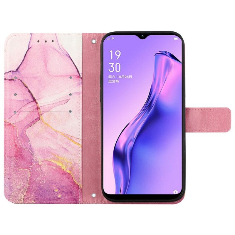 Kotelot Oppo Reno 7 Suojaketju Kuori Strip Marble