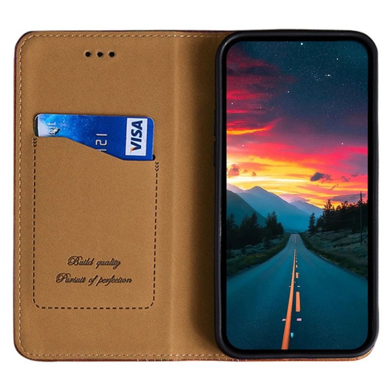 Puhelinkuoret Oppo Reno 7 Kotelot Flip Vintage Keinonahkaa