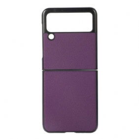 Case Samsung Galaxy Z Flip 3 5G Kotelot Flip Aitoa Litsi-nahkaa