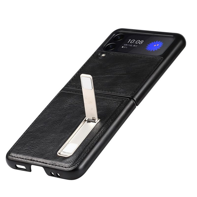 Case Samsung Galaxy Z Flip 3 5G Kotelot Flip Tyylikäs Nahkateline