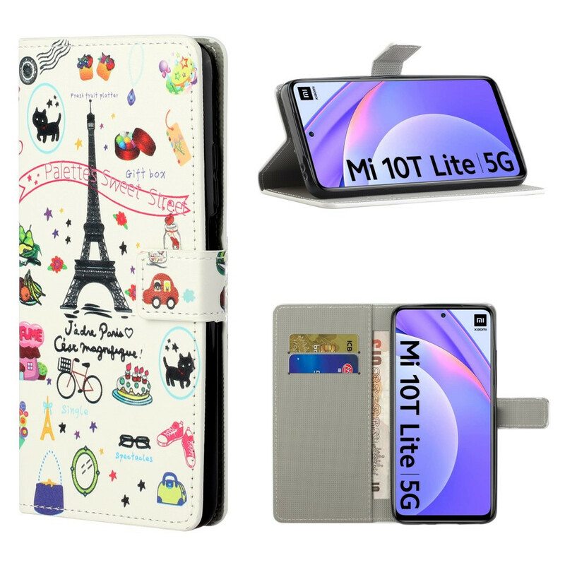 Flip Case Xiaomi Mi 10T Lite Rakastan Pariisia