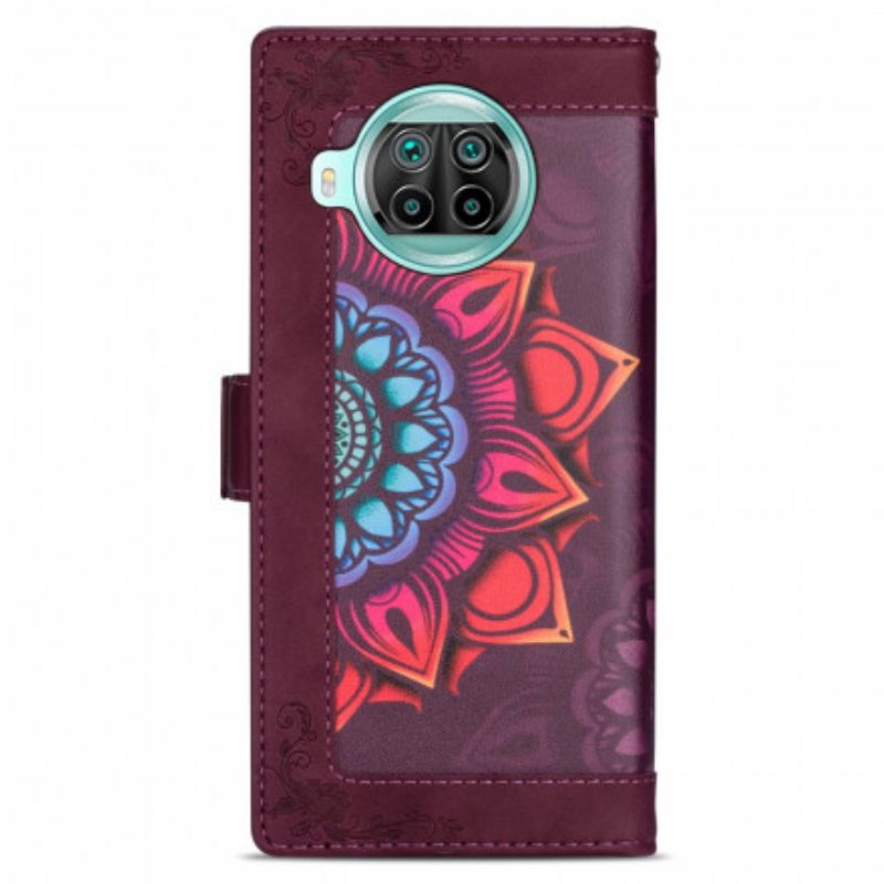 Flip Case Xiaomi Mi 10T Lite Suojaketju Kuori Strappy Mandala