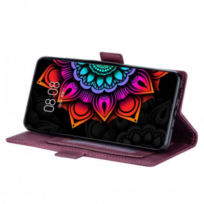 Flip Case Xiaomi Mi 10T Lite Suojaketju Kuori Strappy Mandala