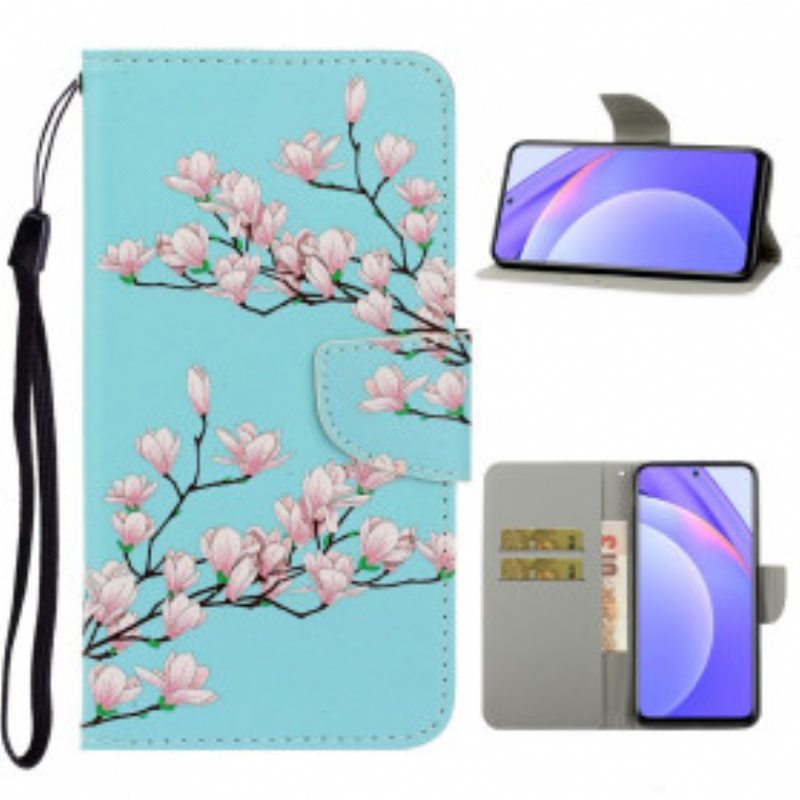 Flip Case Xiaomi Mi 10T Lite Suojaketju Kuori Strappy Pensas