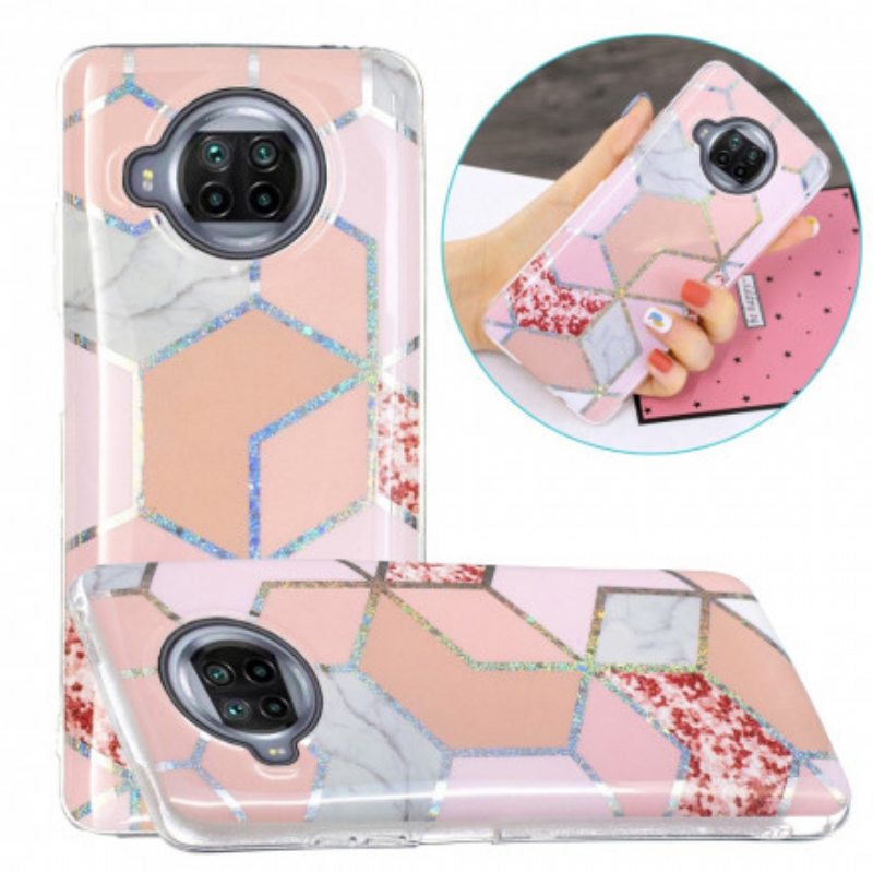 Kuori Xiaomi Mi 10T Lite Glitter Design Marble