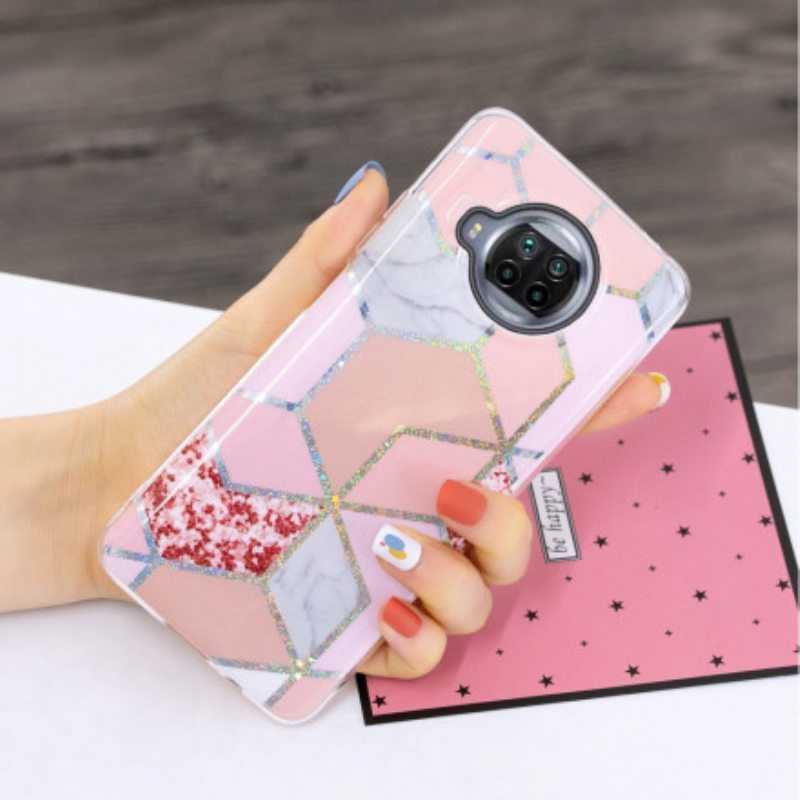 Kuori Xiaomi Mi 10T Lite Glitter Design Marble