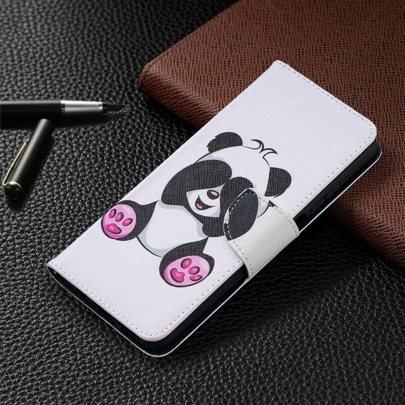 Nahkakotelo Xiaomi Mi 10T Lite Panda Hauskaa