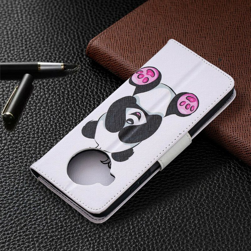 Nahkakotelo Xiaomi Mi 10T Lite Panda Hauskaa