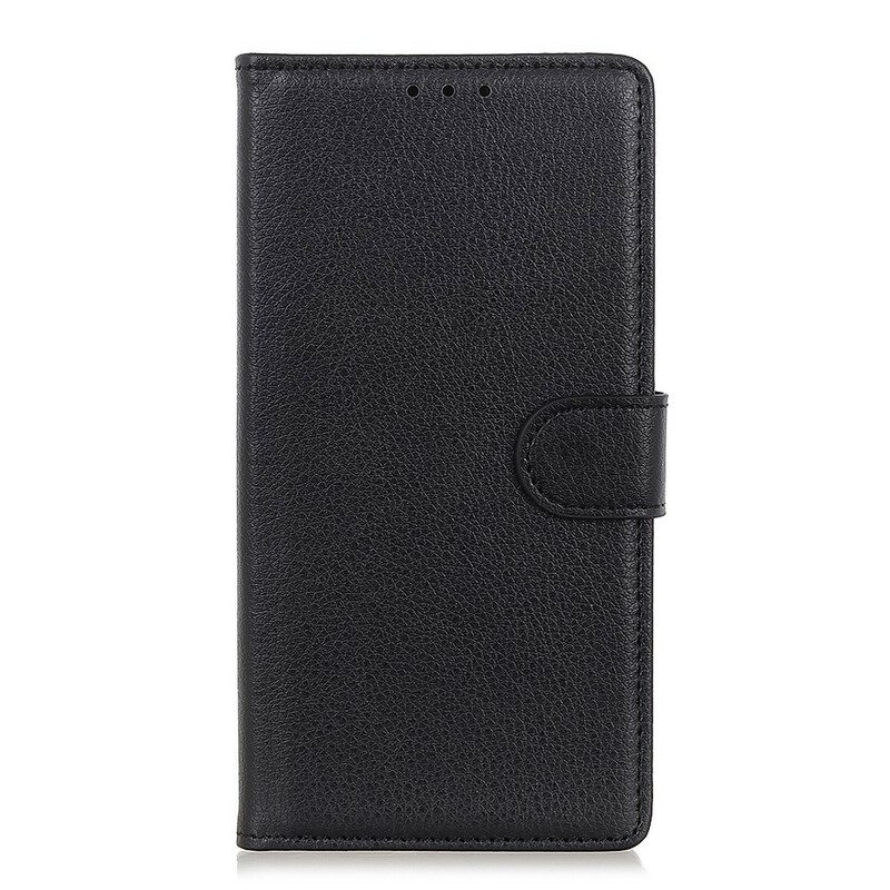 Flip Case Xiaomi Mi 10 / 10 Pro Litsi Tekonahkaa