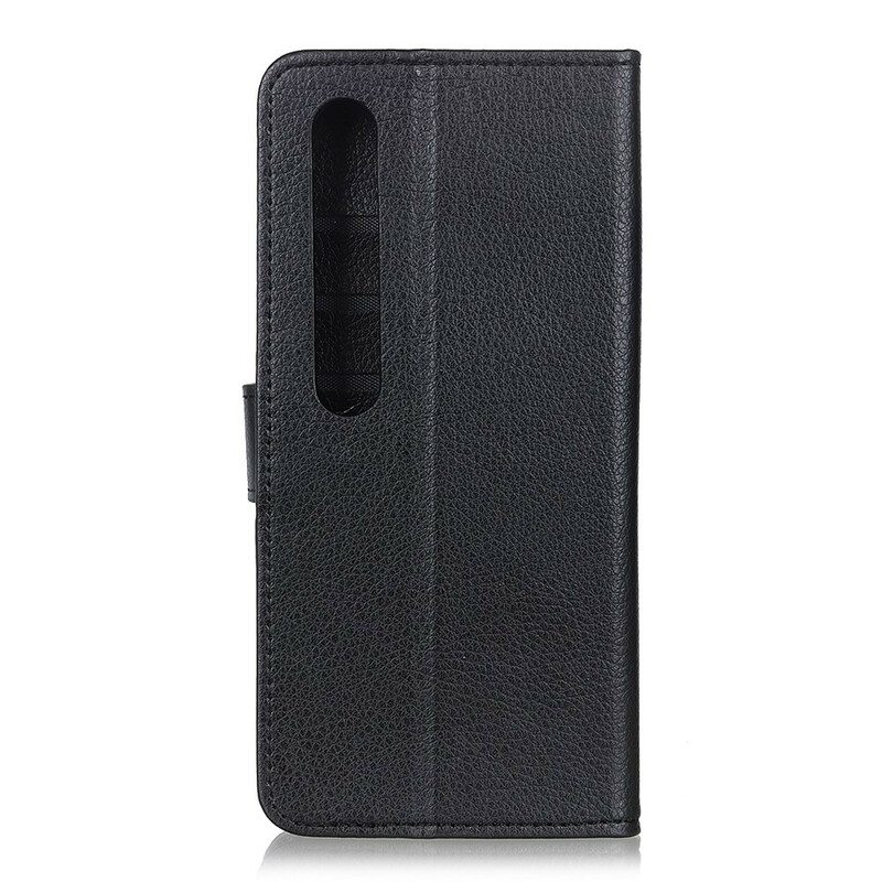 Flip Case Xiaomi Mi 10 / 10 Pro Litsi Tekonahkaa