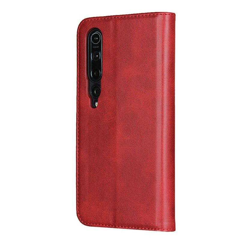 Puhelinkuoret Xiaomi Mi 10 / 10 Pro Kotelot Flip Elegance Haljattu Nahka