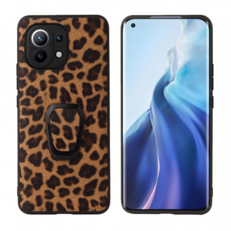 Case Xiaomi Mi 11 (5G) Leopard-tyylinen Rengastuki