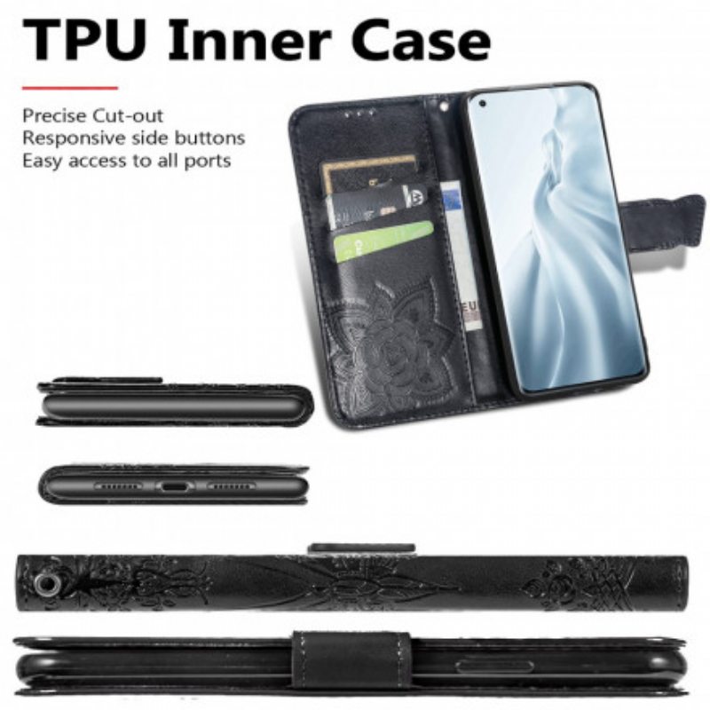 Flip Case Xiaomi Mi 11 (5G) Puolikkaat Perhoset