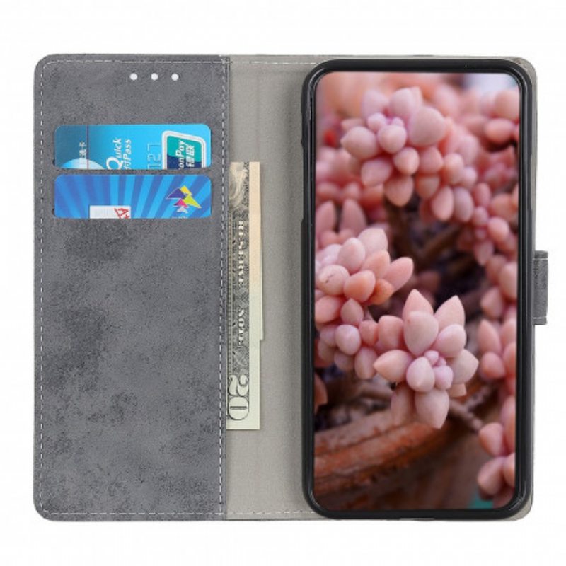 Flip Case Xiaomi Mi 11 (5G) Vintage Keinonahkaa