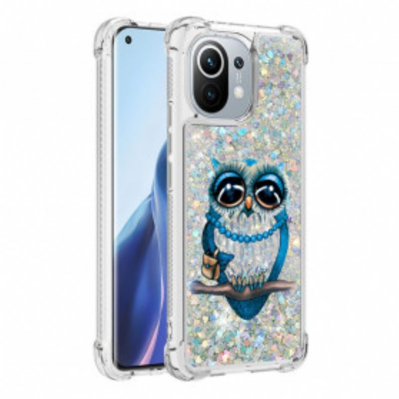 Kuori Xiaomi Mi 11 (5G) Neiti Owl Sequins