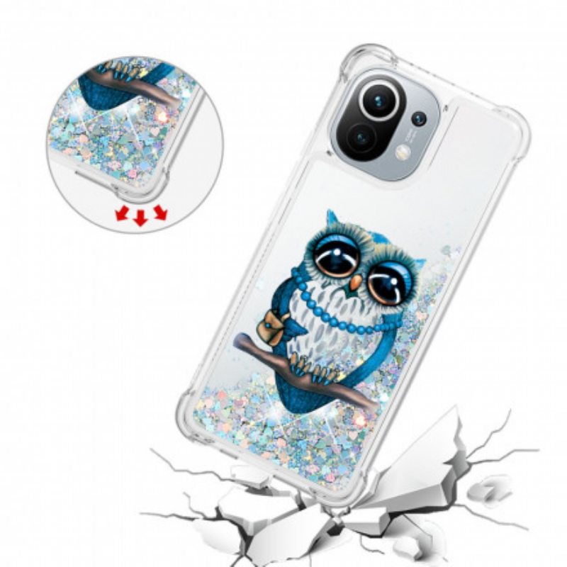 Kuori Xiaomi Mi 11 (5G) Neiti Owl Sequins