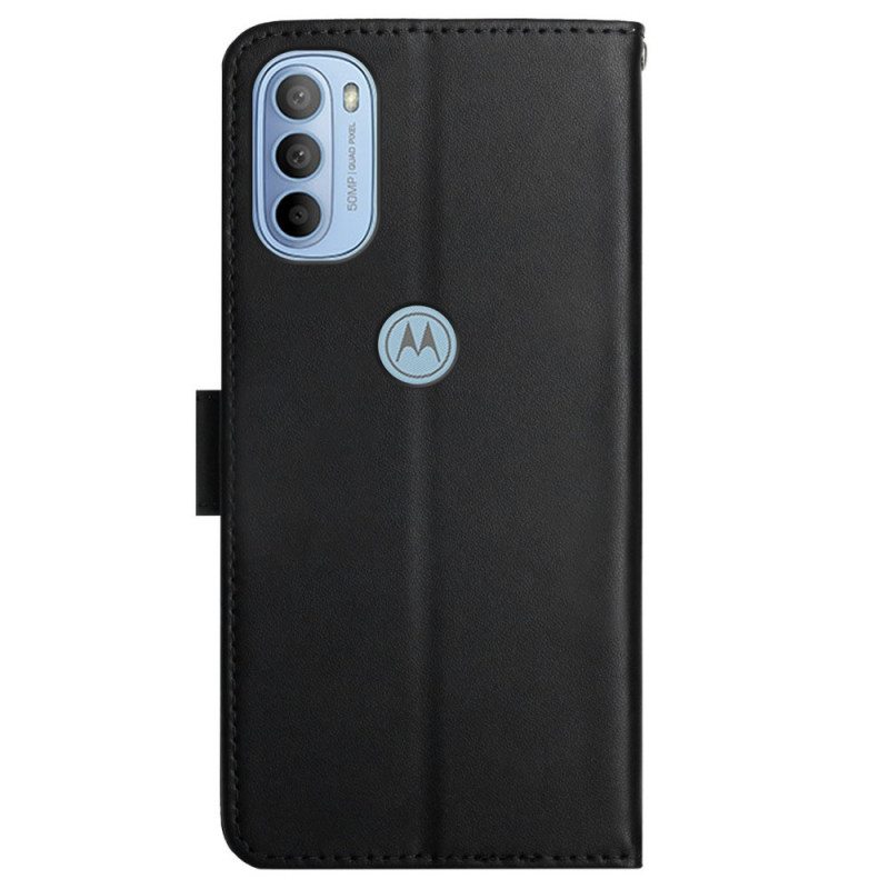 Kotelot Moto G51 5G Aitoa Nappan Nahkaa