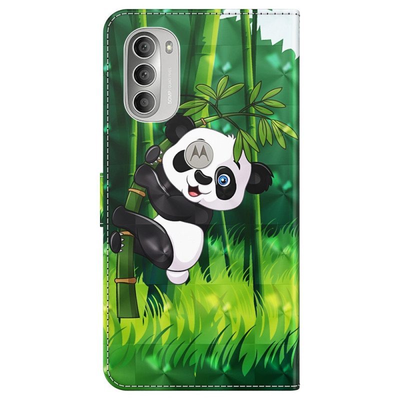 Kotelot Moto G51 5G Panda Ja Bambu