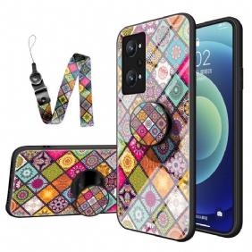 Case Realme GT Neo 3T / Neo 2 Patchwork Magneettipidike