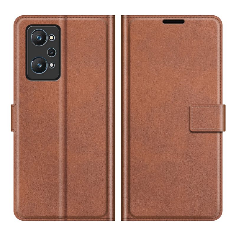 Flip Case Realme GT Neo 3T / Neo 2 Keinonahka Ohut