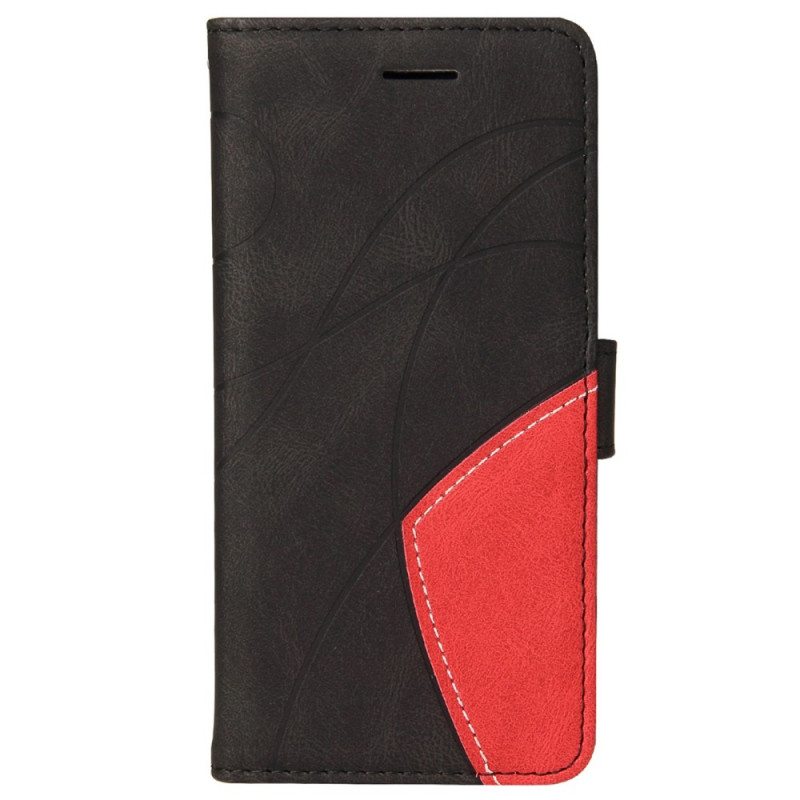 Kotelot Realme GT Neo 3T / Neo 2 Kaksisävyinen Signature Faux Leather