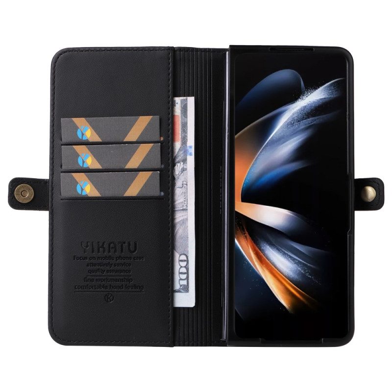 Kotelot Samsung Galaxy Z Fold 6 Keinonahkaa Yikatu Suojakuori