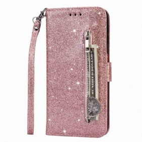 Flip Case Samsung Galaxy S23 5G Glitter Kolikkopussi