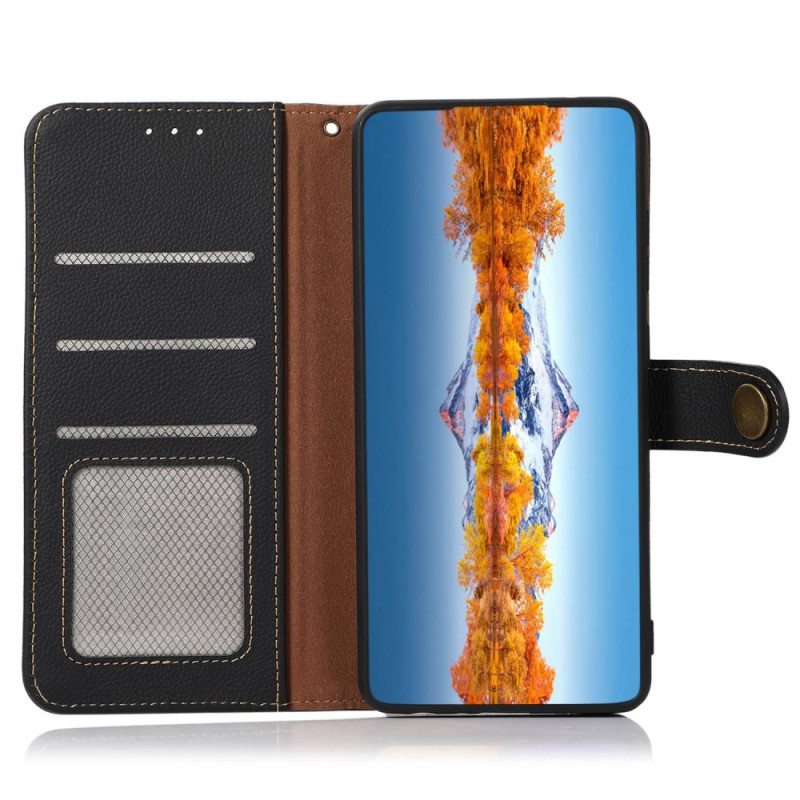 Flip Case Samsung Galaxy S23 5G Khazneh Rfid Aitoa Nahkaa