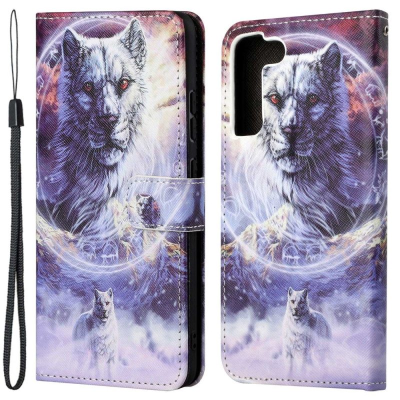 Kotelot Samsung Galaxy S23 5G Suojaketju Kuori Lanyard Wolf