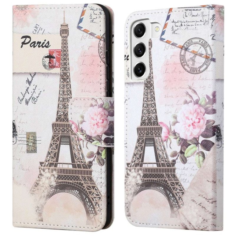 Kotelot Samsung Galaxy S23 5G Vintage Eiffel-torni