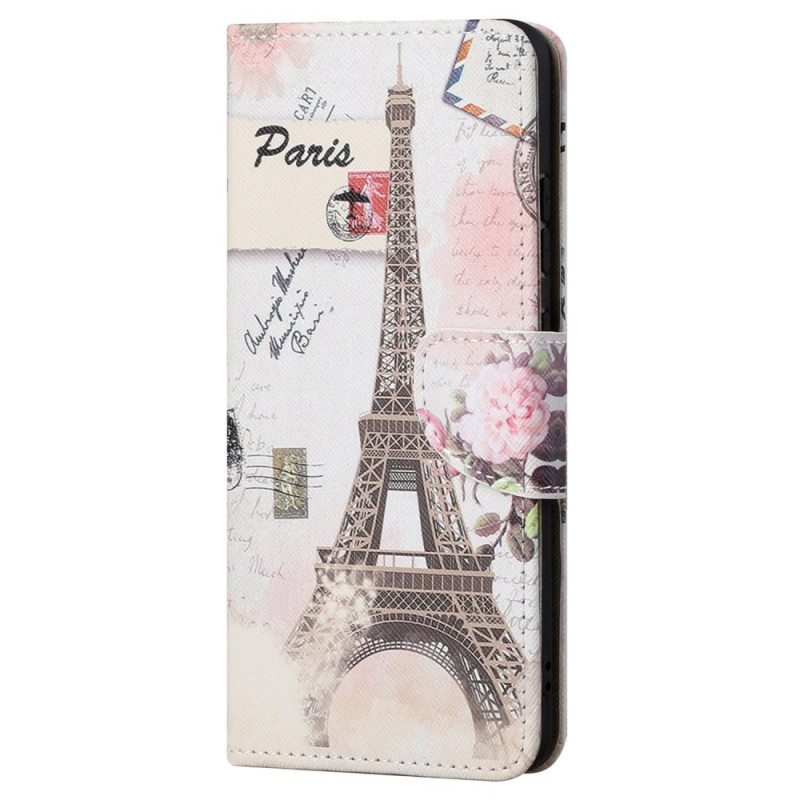 Kotelot Samsung Galaxy S23 5G Vintage Eiffel-torni