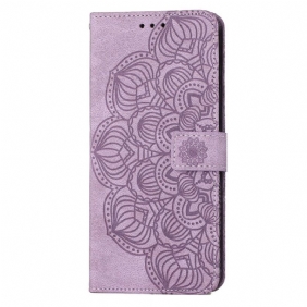 Nahkakotelo Samsung Galaxy S23 5G Suojaketju Kuori Strappy Mandala