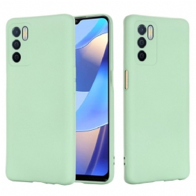 Case Oppo A16 / A16s Nestemäinen Silikoni Kaulanauhalla