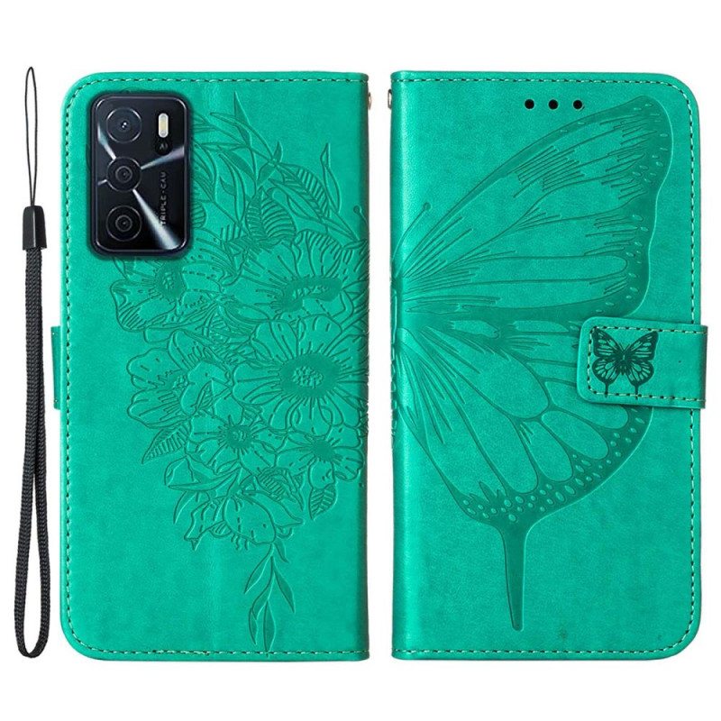 Kotelot Oppo A16 / A16s Butterfly Design