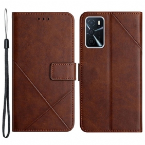 Kotelot Oppo A16 / A16s X Design Geo Leather Style