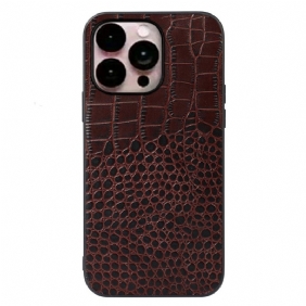 Case iPhone 14 Pro Max Aito Crocodile Texture -nahka