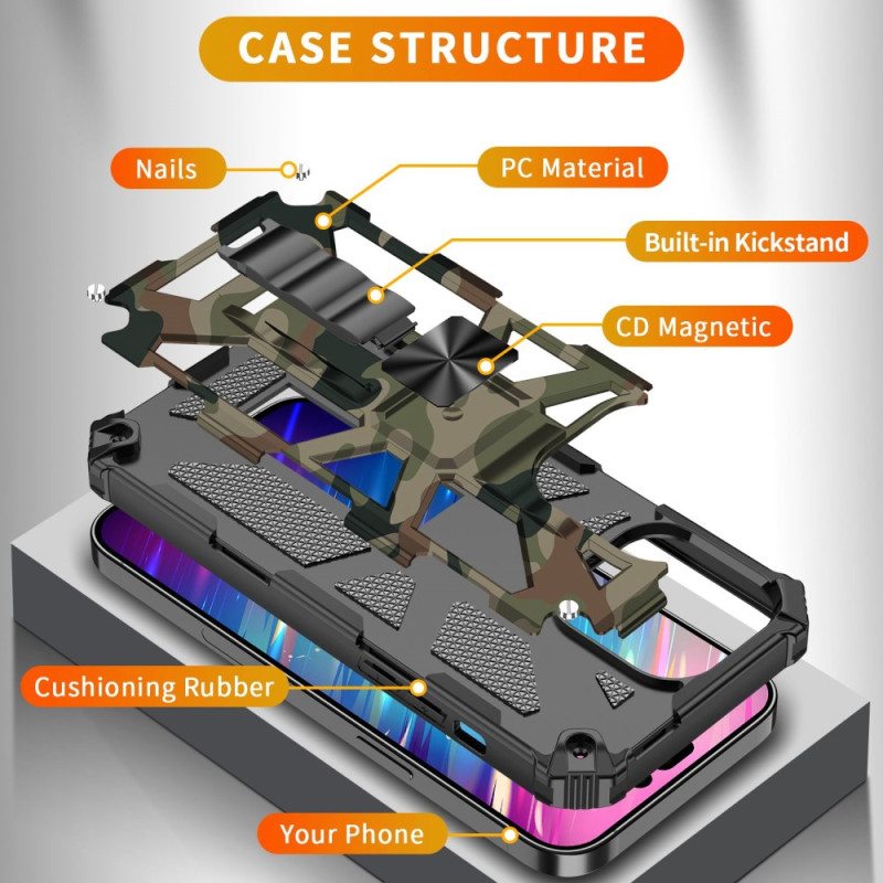 Case iPhone 14 Pro Max Naamiointi Irrotettava Tuki