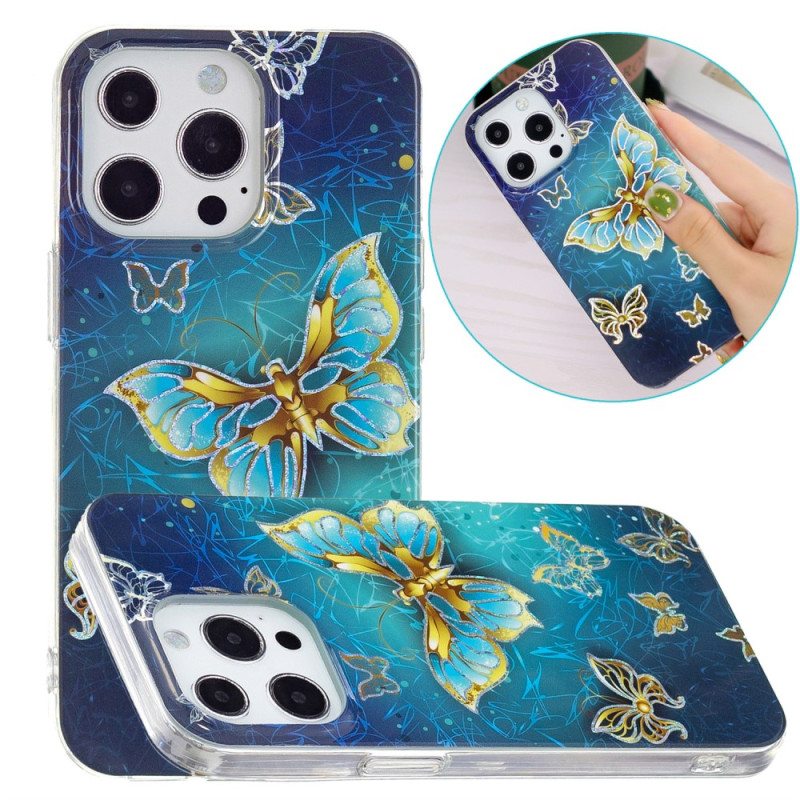 Case iPhone 15 Pro Arvokkaita Perhosia