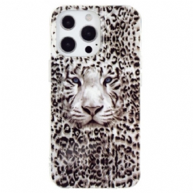 Case iPhone 15 Pro Fluoresoiva Leopardi