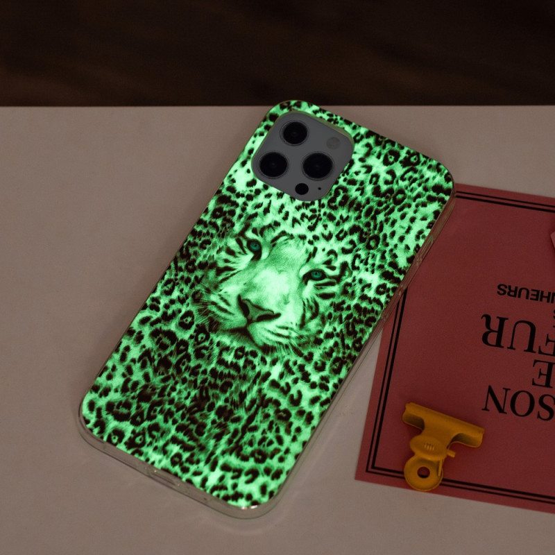 Case iPhone 15 Pro Fluoresoiva Leopardi